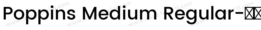 Poppins Medium Regular字体转换